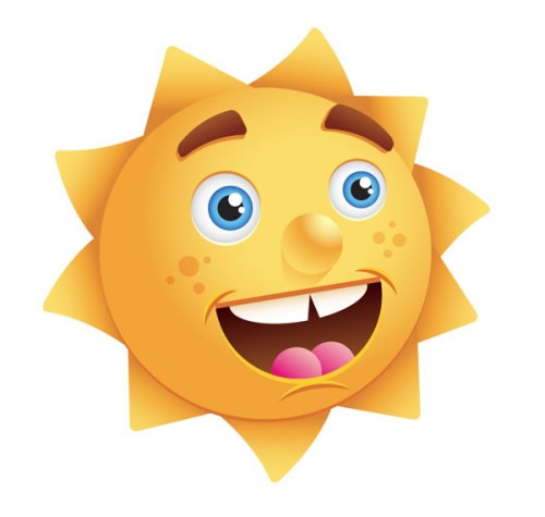 Create a Happy Sun Character